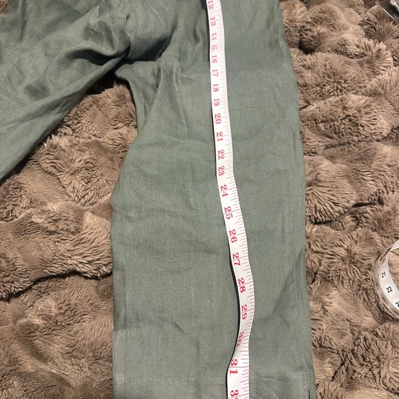 J. Jill Linen Stretch Pants in Olive - Picture 8 of 8
